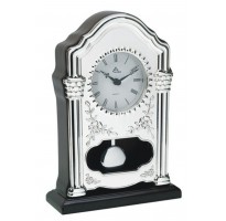 Reloj de mesa de PLATA DE LEY con péndulo